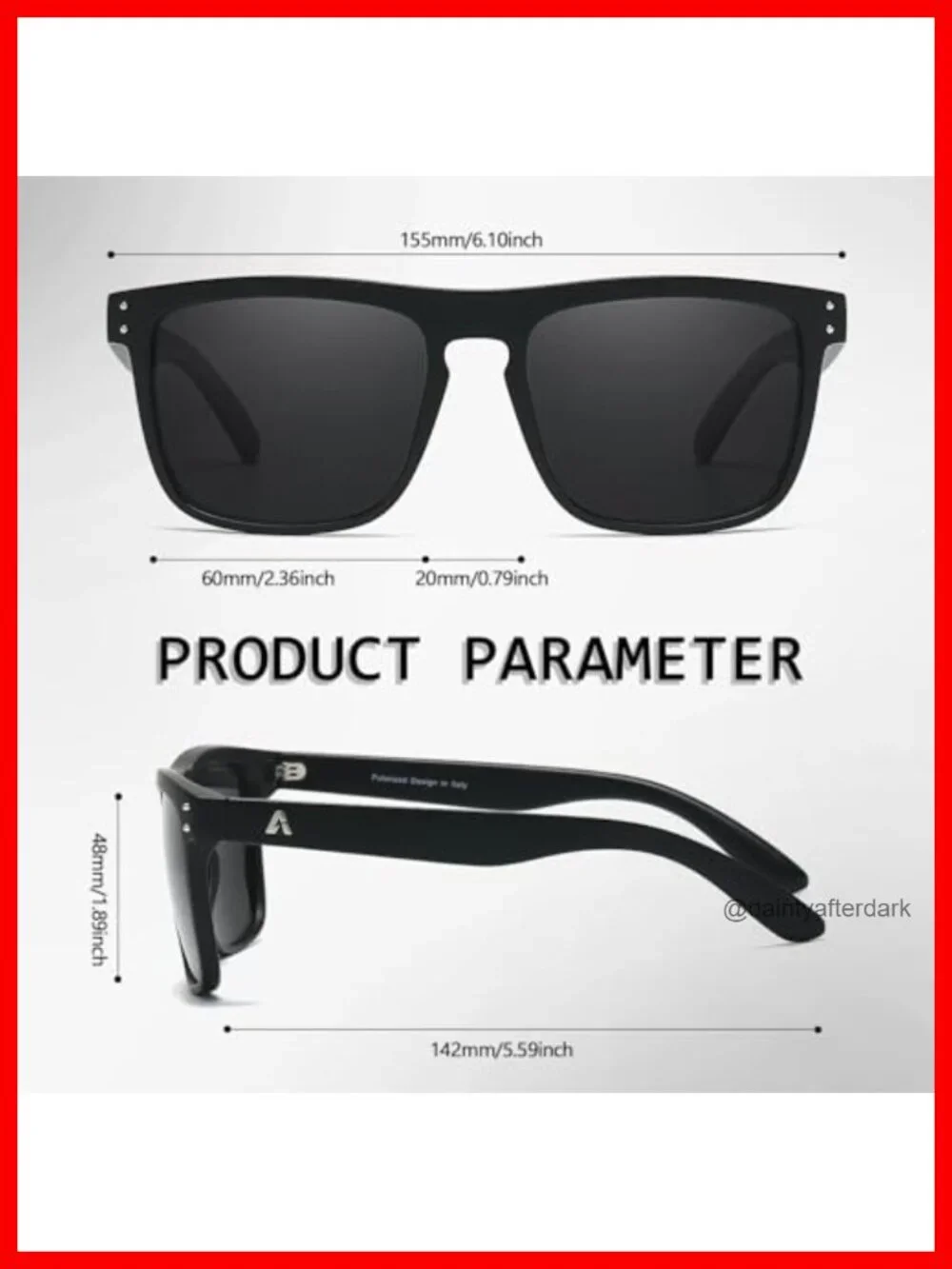 Oversized Square Polarized TAC Lens Sunglasses for Men UV400